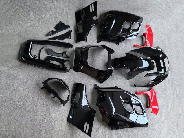 Mejores Carenados Moto Honda CBR1000F Hurricane 1987-1988 - Negro Brillante Rojo