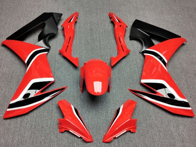 Mejores Carenados Moto Honda CBR650F 2014-2016 - Rojo Negro Mate