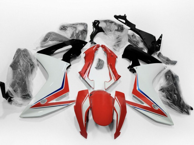 Mejores Carenados Moto Honda CBR650F 2014-2016 - Blanco Azul Rojo