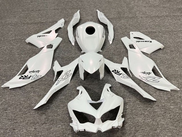 Mejores Carenados Moto Kawasaki ZX4R ZX-4RR 2019-2025 - Blanco Perla Negro