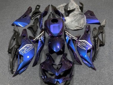 Mejores Carenados Moto Kawasaki ZX4R ZX-4RR 2019-2025 - Púrpura Azul Gradiente
