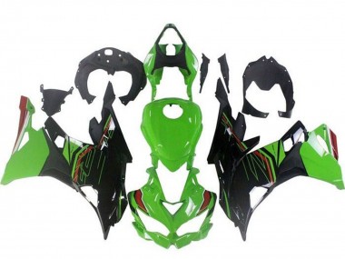 Mejores Carenados Moto Kawasaki ZX4R ZX-4RR 2019-2025 - Verde Negro Rojo