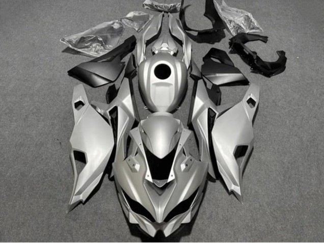 Mejores Carenados Moto Kawasaki ZX4R ZX-4RR 2019-2025 - Plata Negro