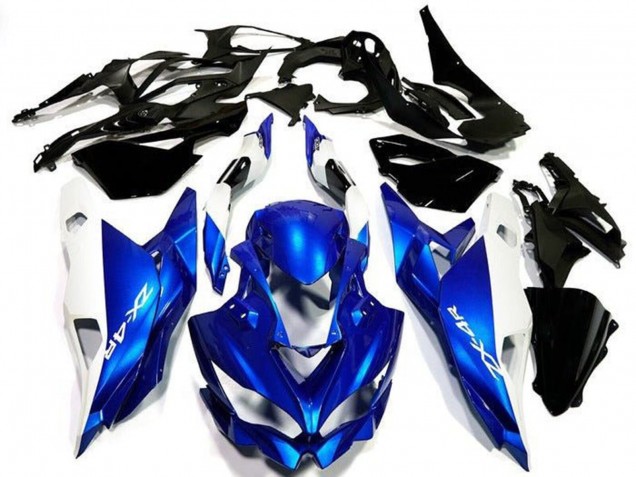 Mejores Carenados Moto Kawasaki ZX4R ZX-4RR 2019-2025 - Blanco Azul