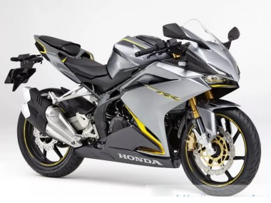 Mejores Carenados Moto Honda CBR250RR 2017-2022 - Plata Amarillo Negro Mate