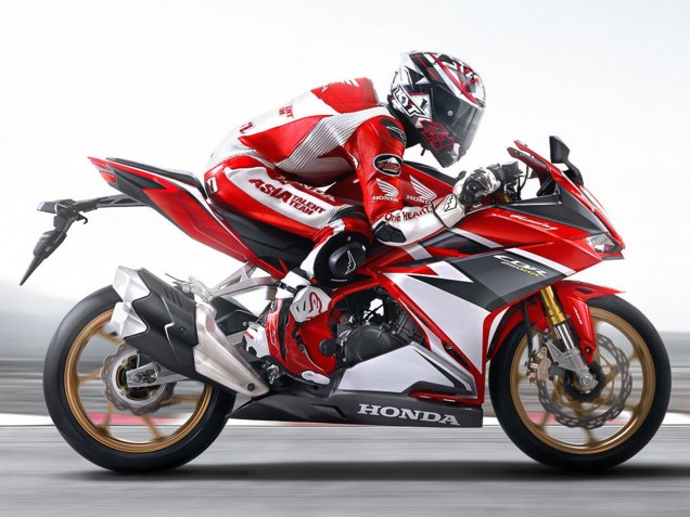 Mejores Carenados Moto Honda CBR250RR 2017-2022 - Blanco Rojo Negro Mate