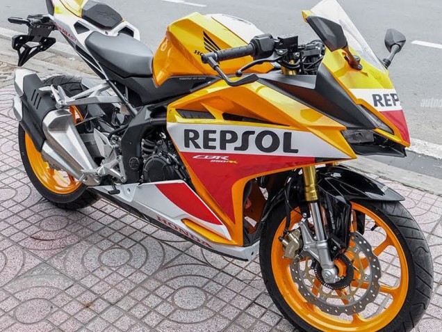 Mejores Carenados Moto Honda CBR250RR 2017-2022 - Amarillo Blanco Rojo Repsol