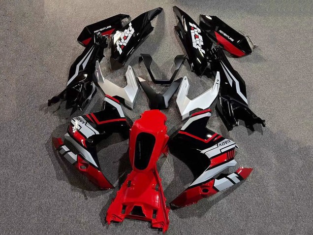 Mejores Carenados Moto Honda ADV160 2022-2024 - Plata Rojo Negro Brillante