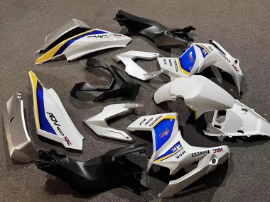 Mejores Carenados Moto Honda ADV160 2022-2024 - Blanco Azul Amarillo HRC