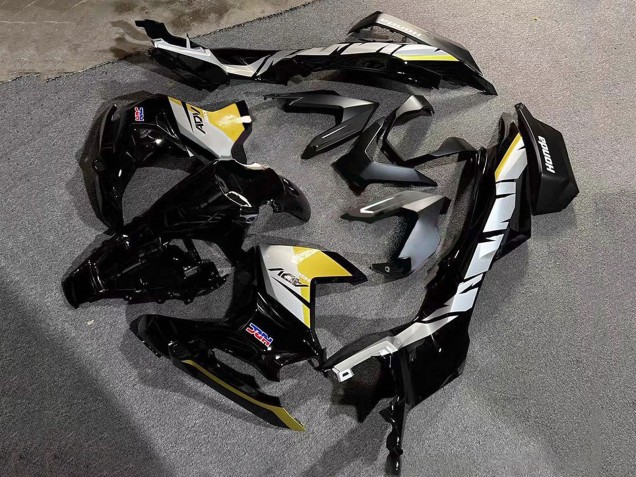 Mejores Carenados Moto Honda ADV160 2022-2024 - Plata Amarillo Negro Brillante HRC