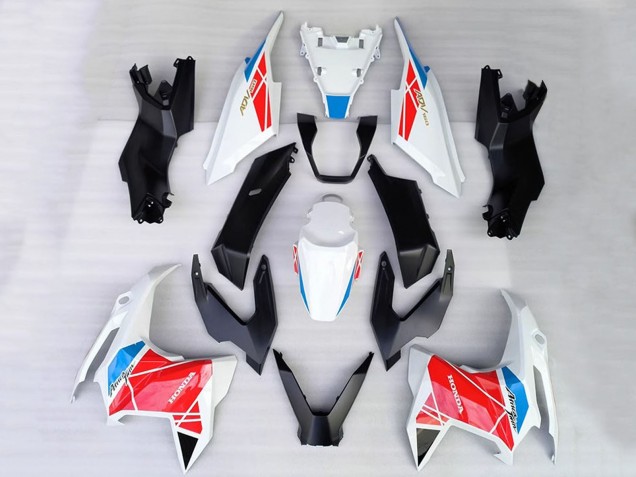 Mejores Carenados Moto Honda ADV160 2022-2024 - Blanco Rojo Azul Negro