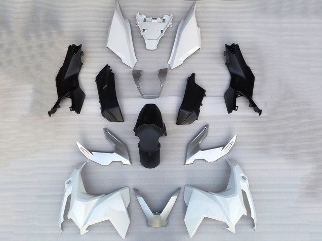 Mejores Carenados Moto Honda ADV160 2022-2024 - Blanco Plata Negro