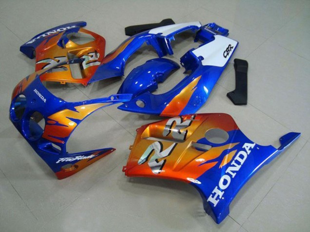 Mejores Carenados Moto Honda CBR250RR MC19 1988-1989 - Blanco Azul Naranja