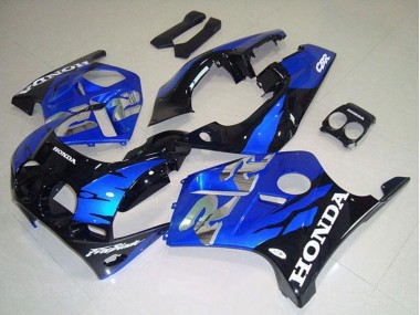 Mejores Carenados Moto Honda CBR250RR MC19 1988-1989 - Azul Negro Brillante