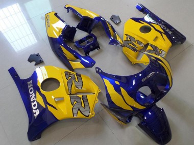 Mejores Carenado Moto Honda CBR250RR MC22 1990-1998 - Amarillo Azul