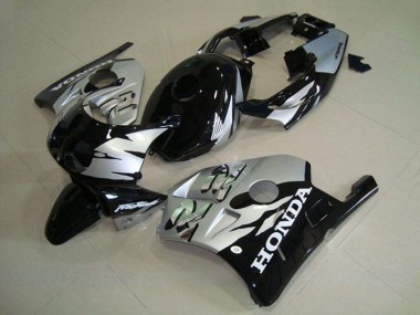 Mejores Carenados Moto Honda CBR250RR MC22 1990-1998 - Plata Negro Brillante