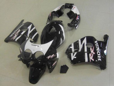 Mejores Carenados Moto Honda CBR250RR MC22 1990-1998 - Negro Brillante Blanco