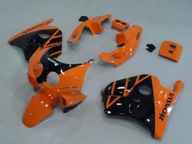 Mejores Carenado Moto Honda CBR250RR MC22 1990-1998 - Naranja Negro Brillante