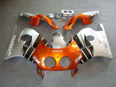 Mejores Carenados Moto Honda CBR250RR MC22 1990-1998 - Plata Naranja Negro Brillante