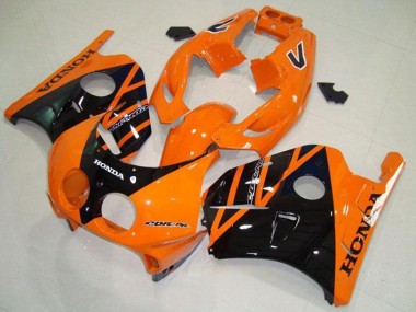 Mejores Carenados Moto Honda CBR250RR MC22 1990-1998 - Naranja Negro Brillante