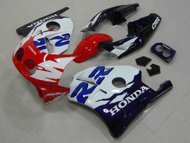 Mejores Carenados Moto Honda CBR250RR MC22 1990-1998 - Blanco Rojo Negro Brillante