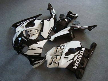 Mejores Carenado Moto Honda CBR250RR MC22 1990-1998 - Blanco Negro Brillante