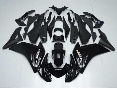 Mejores Carenados Moto Honda CBR250RR 2011-2015 - Negro Brillante Negro Mate