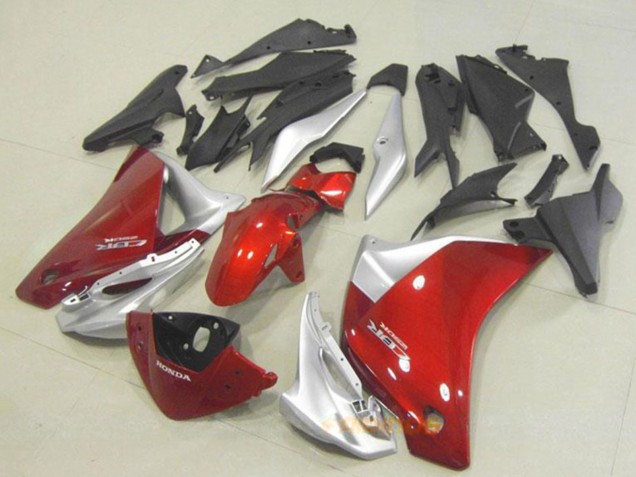Mejores Carenado Moto Honda CBR250RR 2011-2015 - Plata Rojo
