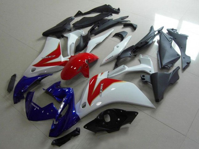 Mejores Carenado Moto Honda CBR250RR 2011-2015 - Blanco Rojo Azul