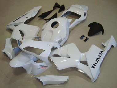 Mejores Carenados Moto Honda CBR600RR 2003-2004 - Blanco Negro Calcomanía
