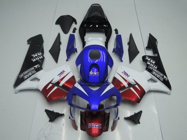 Mejores Carenados Moto Honda CBR600RR 2003-2004 - Blanco Rojo Azul Negro Brillante HRC