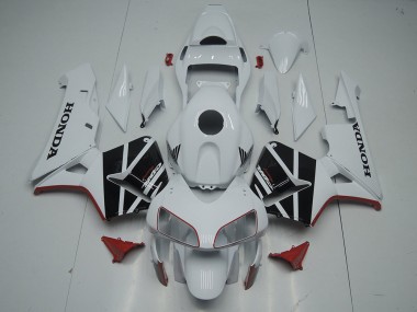 Mejores Carenado Moto Honda CBR600RR 2003-2004 - Blanco Negro Brillante