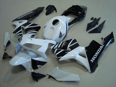 Mejores Carenados Moto Honda CBR600RR 2003-2004 - Blanco Negro Brillante