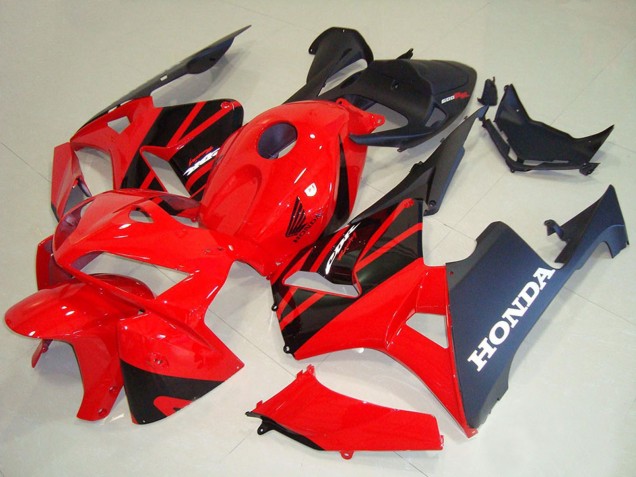 Mejores Kits Carenado Moto Honda CBR600RR 2005-2006 - Rojo Negro