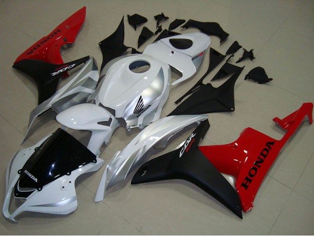 Mejores Carenados Moto Honda CBR600RR 2007-2008 - Blanco Plata Rojo Negro Brillante