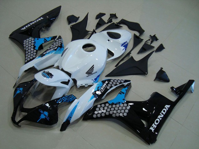 Mejores Kits Carenado Moto Honda CBR600RR 2007-2008 - Blanco Azul Negro Brillante