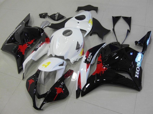Mejores Kit Carenados Moto Honda CBR600RR 2009-2012 - Blanco Rojo Negro Brillante