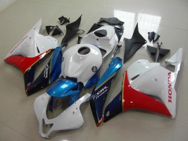 Mejores Carenado Moto Honda CBR600RR 2009-2012 - Blanco Azul Rojo Negro Brillante