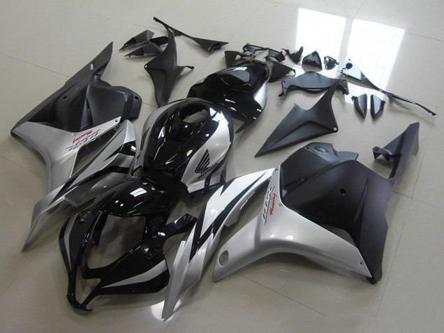 Mejores Carenados Moto Honda CBR600RR 2009-2012 - Plata Negro Brillante Negro Mate