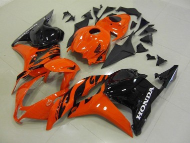 Mejores Carenado Moto Honda CBR600RR 2009-2012 - Naranja Negro Brillante