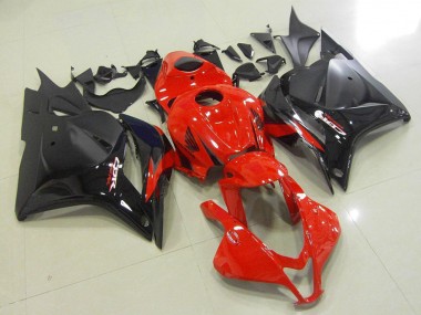 Mejores Carenados Moto Honda CBR600RR 2009-2012 - Rojo Negro Brillante Negro Mate OEM Estilo