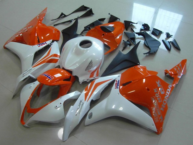 Mejores Carenados Moto Honda CBR600RR 2009-2012 - Blanco Naranja HRC