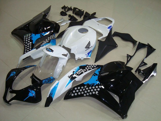 Mejores Kits Carenados Moto Honda CBR600RR 2009-2012 - Blanco Azul Negro Brillante