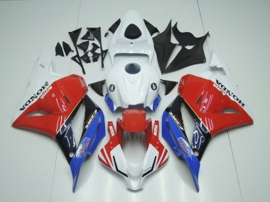 Mejores Carenados Moto Honda CBR600RR 2009-2012 - Blanco Rojo Azul Negro Brillante Motul