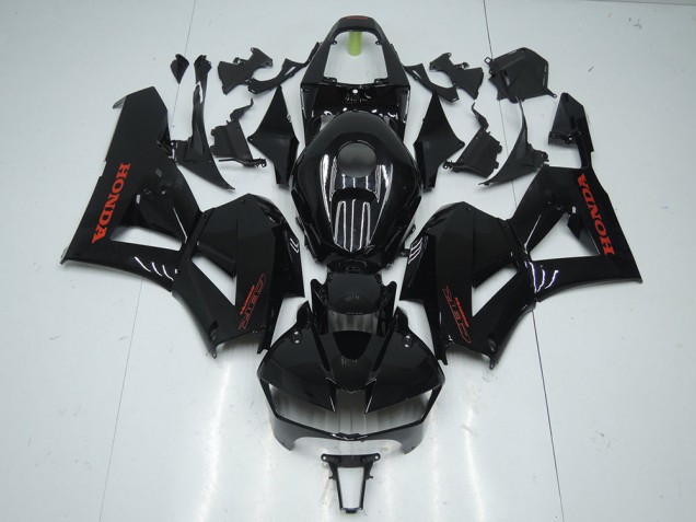 Mejores Carenados Moto Honda CBR600RR 2013-2023 - Negro Brillante Rojo Calcomanías