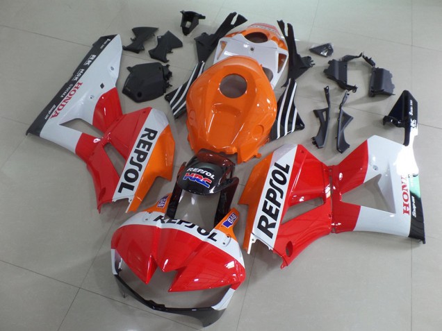 Mejores Kits Carenado Moto Honda CBR600RR 2013-2023 - Naranja Blanco Rojo Negro Brillante Repsol