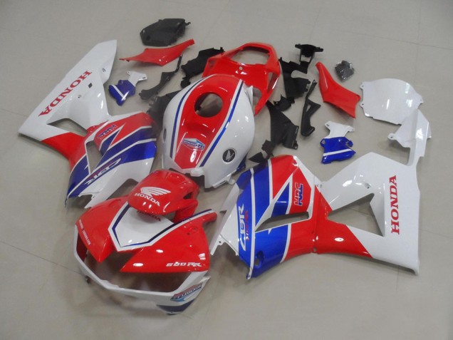 Mejores Carenados Moto Honda CBR600RR 2013-2023 - Blanco Rojo Azul TT Legends