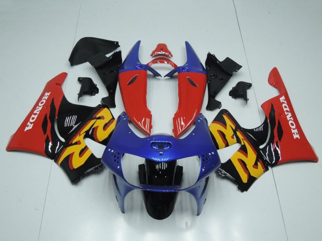 Mejores Carenado Moto Honda CBR900RR 919 1998-1999 - Rojo Azul Negro Brillante