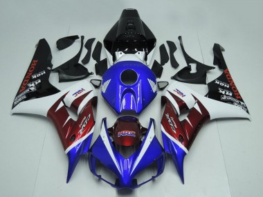 Mejores Carenados Moto Honda CBR1000RR 2006-2007 - Blanco Burgundy Azul Negro Brillante