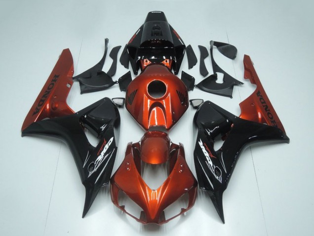 Mejores Carenado Moto Honda CBR1000RR 2006-2007 - Rojo Negro Brillante